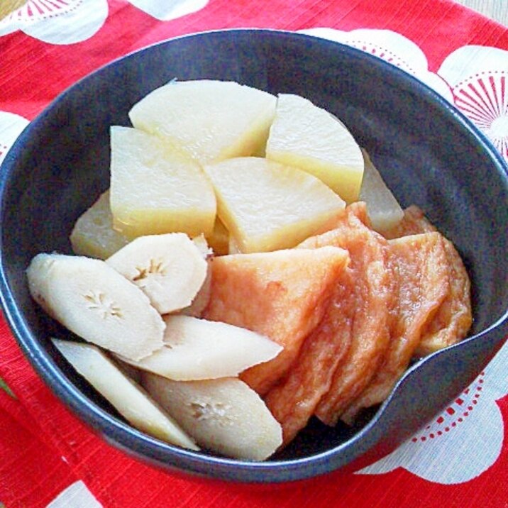 大根・ごぼう・ひら天(さつま揚げ)の煮物